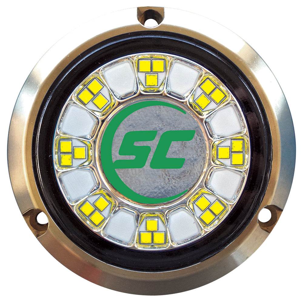 Suncoast Marine and Auto offers Shadow-Caster SCR-24 Bronze Underwater Light - 24 LEDs - Aqua Green [SCR-24-AG-BZ-10]