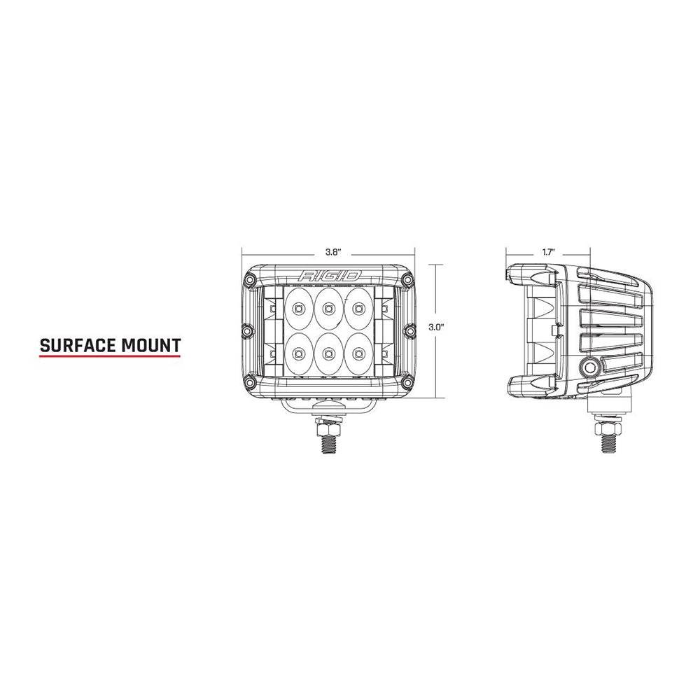 Suncoast Marine and Auto offers RIGID Industries D-SS Series PRO Flood LED Surface Mount - Pair - Black [262113]