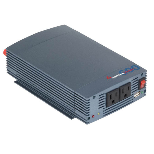 Suncoast Marine and Auto offers Samlex 600W Pure Sine Wave Inverter - 12V w/USB Charging Port [SSW-600-12A]