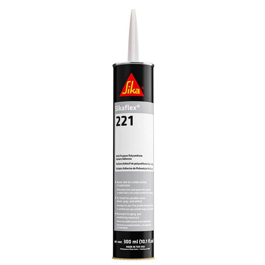 Suncoast Marine and Auto offers Sika Sikaflex 221 Multi-Purpose Polyurethane Sealant/Adhesive - 10.3oz (300ml) Cartridge - White [90891]