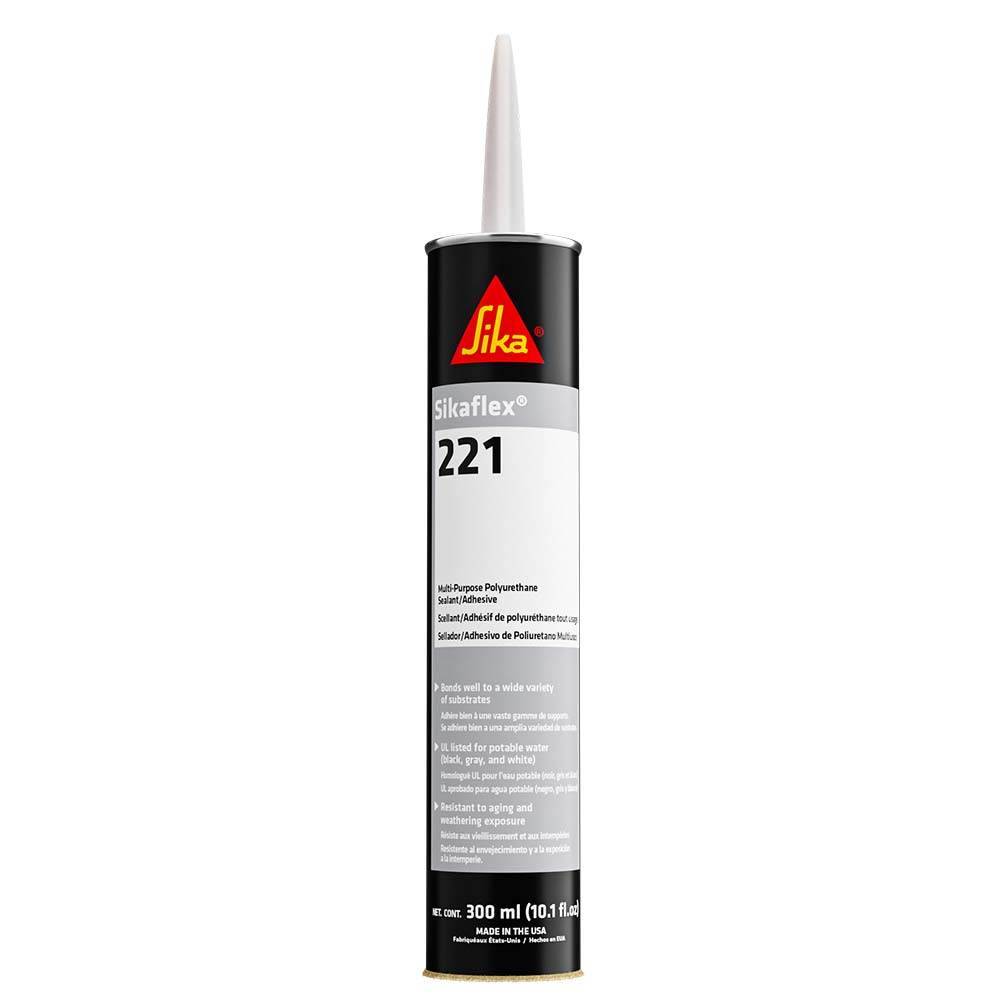 Suncoast Marine and Auto offers Sika Sikaflex 221 Multi-Purpose Polyurethane Sealant/Adhesive - 10.3oz(300ml) Cartridge - Black [90893]