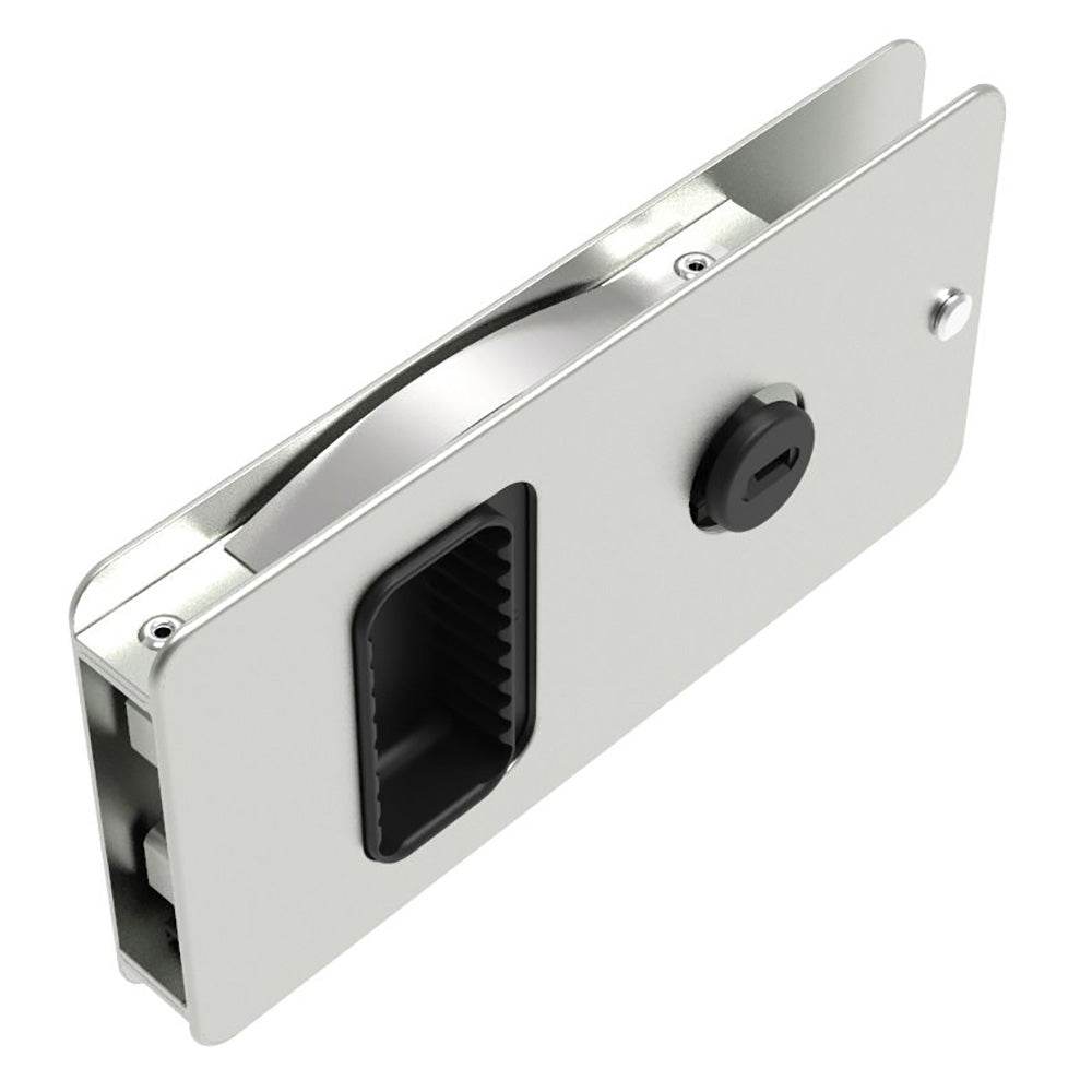 Suncoast Marine and Auto offers Southco Flush Sliding Door Latch - Square - Aluminum [MF-01-110-60]