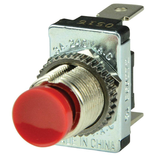 Suncoast Marine and Auto offers BEP Red SPST Momentary Contact Switch - OFF/(ON) [1001401]