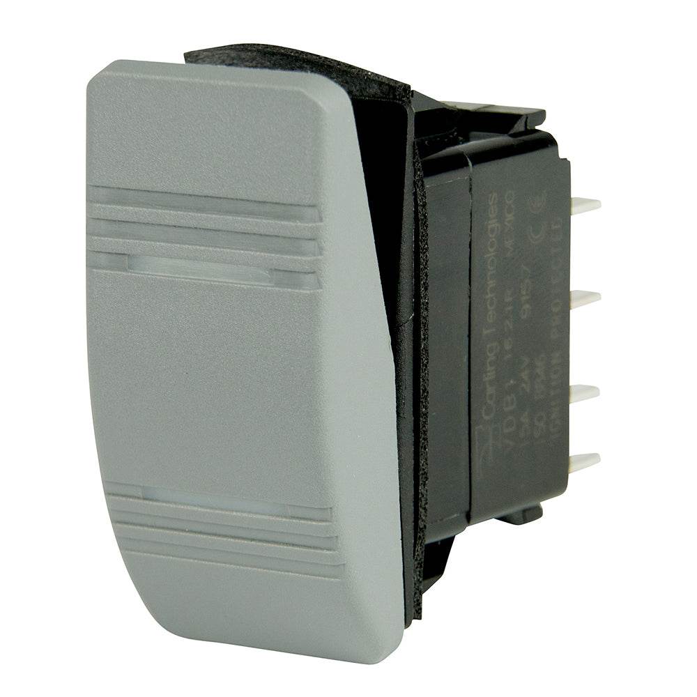 Suncoast Marine and Auto offers BEP DPDT Contura Switch - 2-Amber LEDs - Gray - ON/ON [1001812]