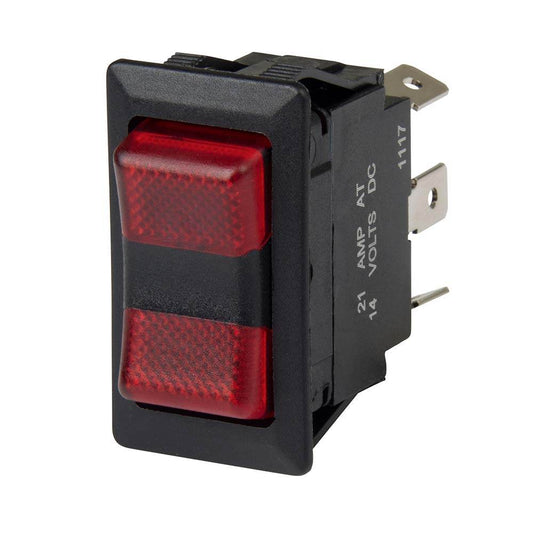 Suncoast Marine and Auto offers BEP SPDT Rocker Switch - 2-LEDs - 12V/24V - ON/OFF/ON [1001715]