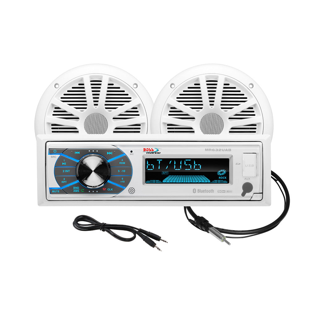 Suncoast Marine and Auto offers Boss Audio MCK632WB.6 Marine Stereo 6.5" Speaker Kit - White [MCK632WB.6]