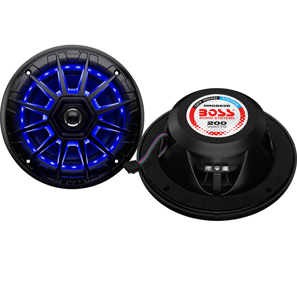 Suncoast Marine and Auto offers Boss Audio 6.5" MRGB65B Speakers - Black - 200W [MRGB65B]