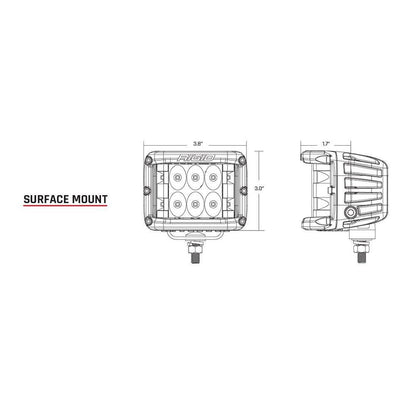 Suncoast Marine and Auto offers RIGID Industries D-SS PRO Flood LED Surface Mount - Pair - White [862113]