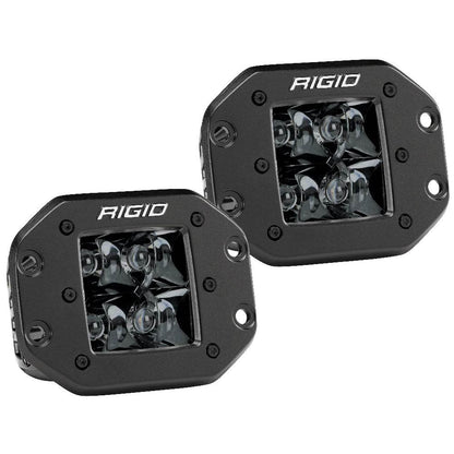 Suncoast Marine and Auto offers RIGID Industries D-Series PRO Flush Mount - Spot LED - Midnight Edition - Pair - Black [212213BLK]