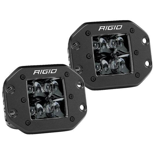 Suncoast Marine and Auto offers RIGID Industries D-Series PRO Flush Mount - Spot LED - Midnight Edition - Pair - Black [212213BLK]