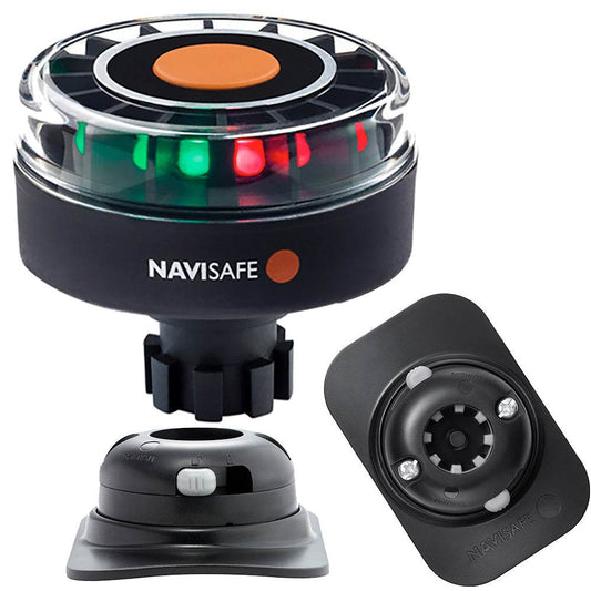 Suncoast Marine and Auto offers Navisafe Navilight Tricolor 2NM w/Navibolt Base RIB Mount - Black [342KIT2]