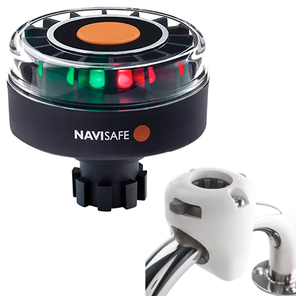 Suncoast Marine and Auto offers Navisafe Navilight Tricolor 2NM w/Navibolt Base Rail Mount - White [342KIT3]