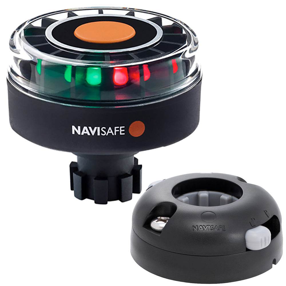 Suncoast Marine and Auto offers Navisafe Navilight Tricolor 2NM w/Navibolt Base Horizontal Mount - Black [342KIT7]