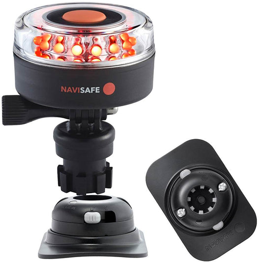 Suncoast Marine and Auto offers Navisafe Navilight All RED 360 2NM w/Navimount Base RIB Mount - Black [045KIT2]