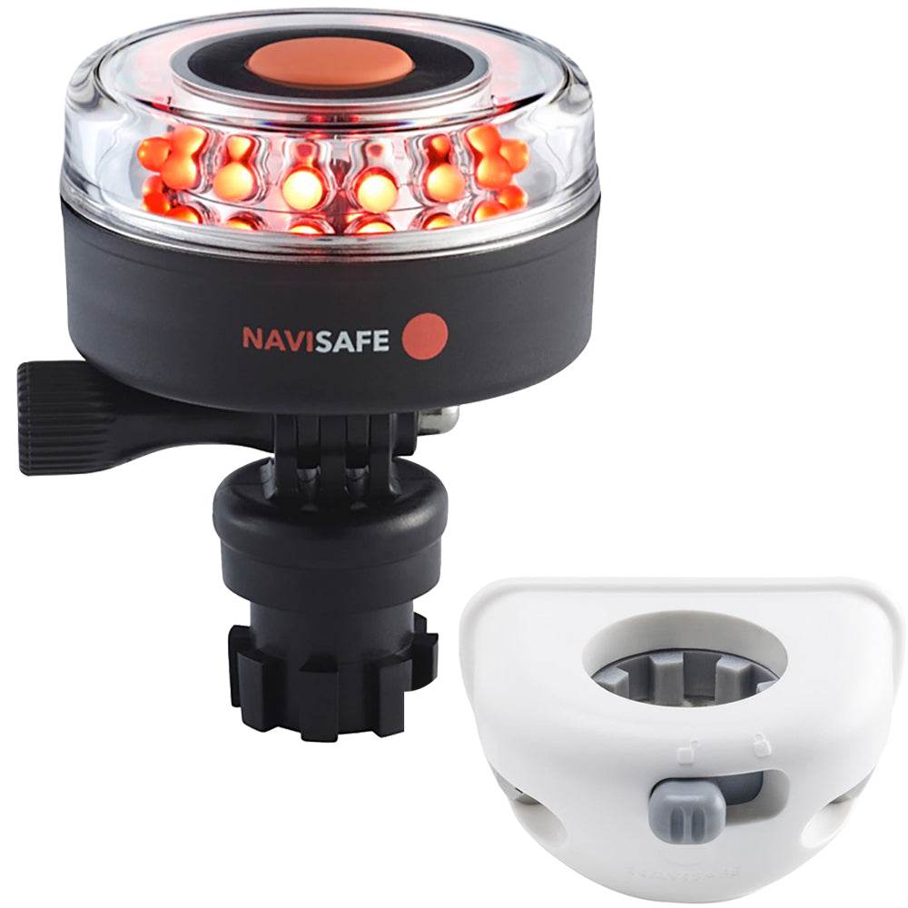 Suncoast Marine and Auto offers Navisafe Navilight All RED 360 2NM w/Navimount Base Vertical Mount - White [045KIT6]