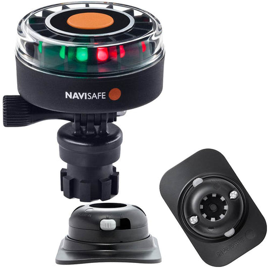 Suncoast Marine and Auto offers Navisafe Navilight 2NM Tricolor w/Navimount Base RIB Mount - Black [340KIT2]