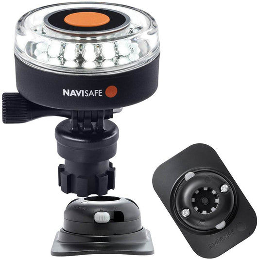 Suncoast Marine and Auto offers Navisafe Navilight 360 2NM White w/Navimount Base RIB Mount - Black [040KIT2]