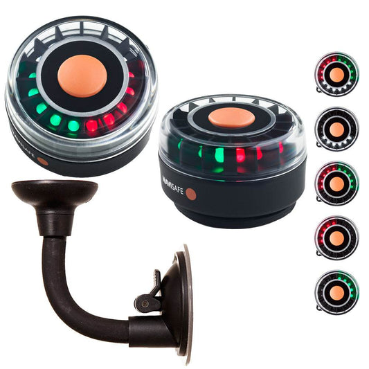 Suncoast Marine and Auto offers Navisafe Portable Navilight 2NM - TriColor w/Bendable Suction Cup Mount [305KIT2]