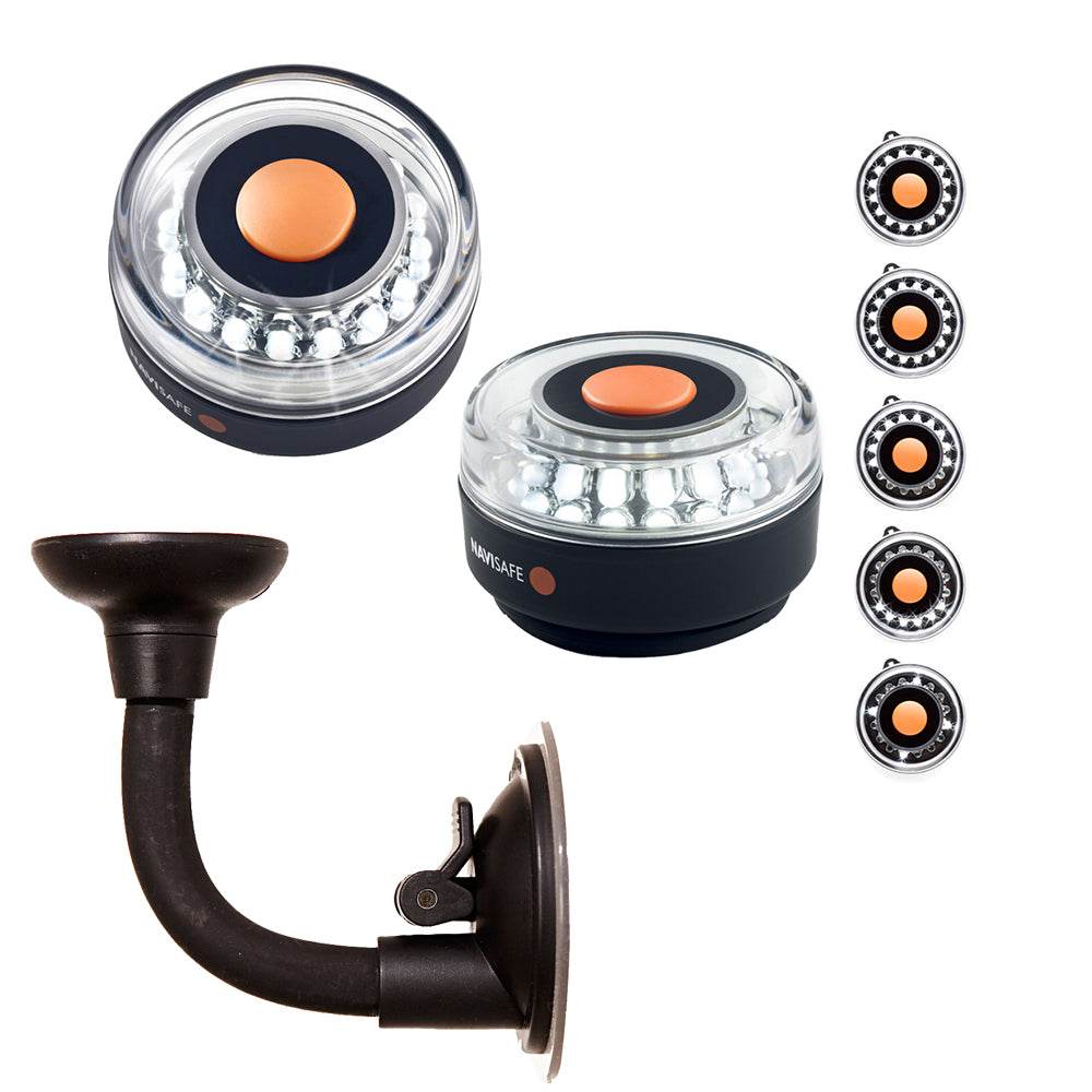 Suncoast Marine and Auto offers Navisafe Portable Navilight 360 2NM - White w/Bendable Suction Cup Mount [001KIT2]