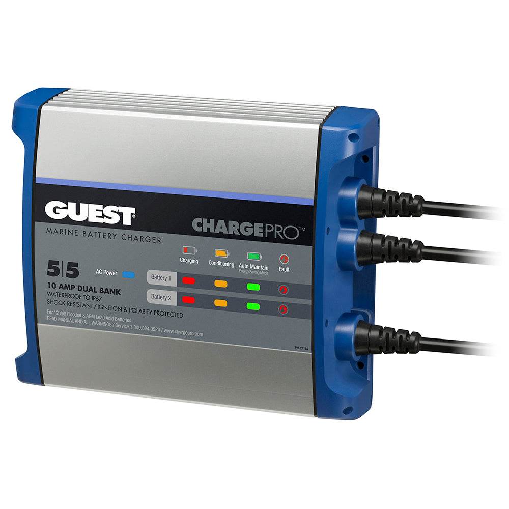 Suncoast Marine and Auto offers Guest On-Board Battery Charger 10A / 12V - 2 Bank - 120V Input [2711A]