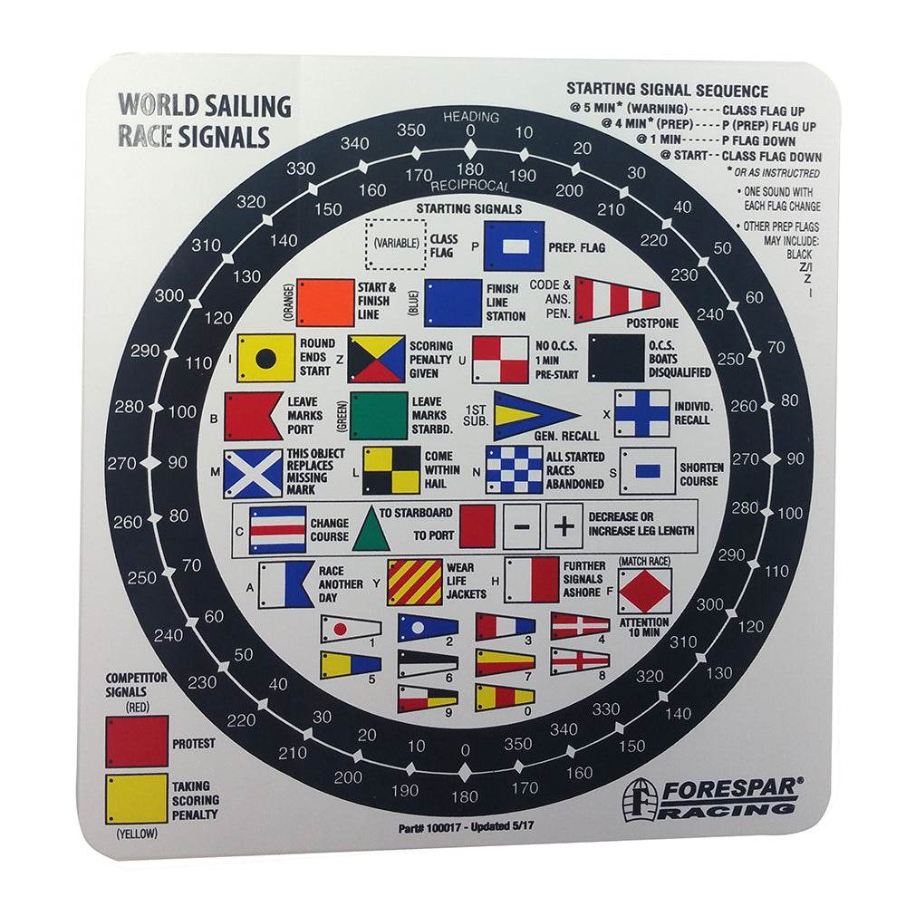 Suncoast Marine and Auto offers Forespar Nash 207 Racing Signal Flag Label [100017]