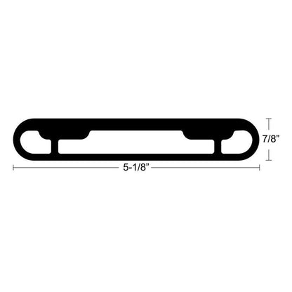 Suncoast Marine and Auto offers TACO T-Top Extrusion Plate Pre-Drilled for Grand Slams - 20" - Pair [GSE-1939BSA20]