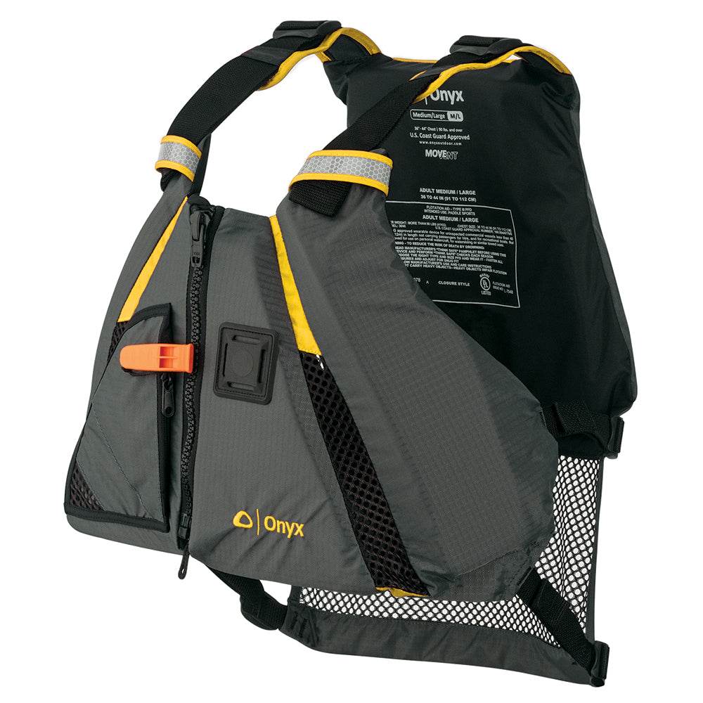 Suncoast Marine and Auto offers Onyx MoveVent Dynamic Paddle Sports Vest - Yellow/Grey - XS/SM [122200-300-020-18]