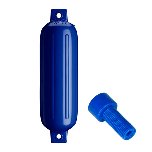 Suncoast Marine and Auto offers Polyform G-3 Twin Eye Fender 5.5" x 19" - Cobalt Blue w/Adapter [G-3-COBALT BLUE]