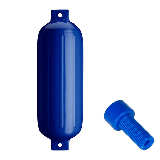 Suncoast Marine and Auto offers Polyform G-5 Twin Eye Fender 8.8" x 26.8" - Cobalt Blue w/Adapter [G-5-COBALT BLUE]