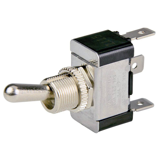 Suncoast Marine and Auto offers BEP SPDT Chrome Plated Toggle Switch - ON/OFF/ON [1002001]