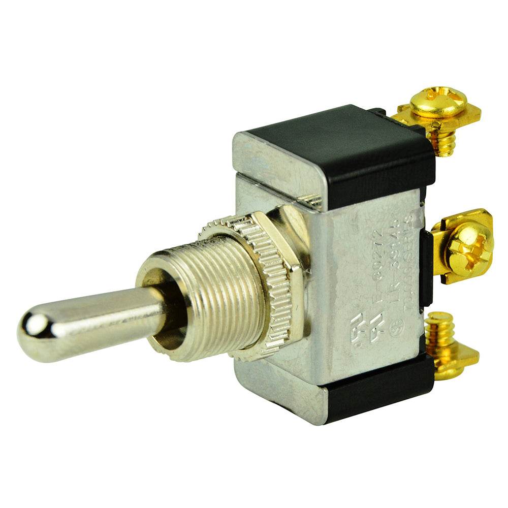 Suncoast Marine and Auto offers BEP SPDT Chrome Plated Toggle Switch - (ON)/OFF/(ON) [1002004]