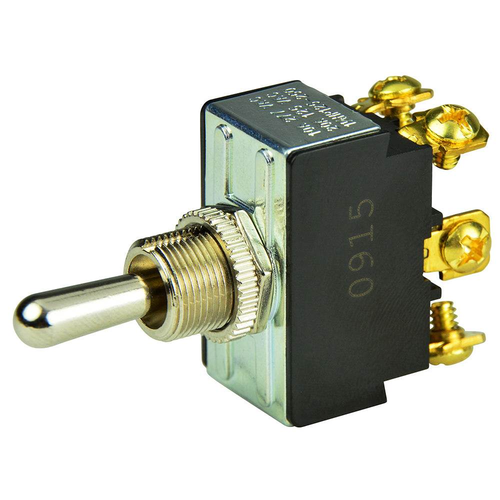 Suncoast Marine and Auto offers BEP DPDT Chrome Plated Toggle Switch - (ON)/OFF/(ON) [1002012]