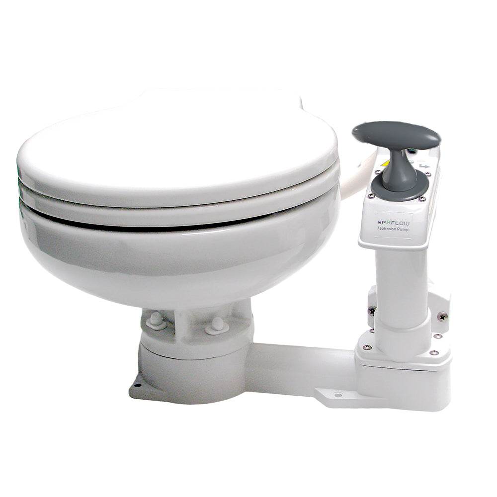 Suncoast Marine and Auto offers Johnson Pump AquaT Manual Marine Toilet - Super Compact [80-47625-01]