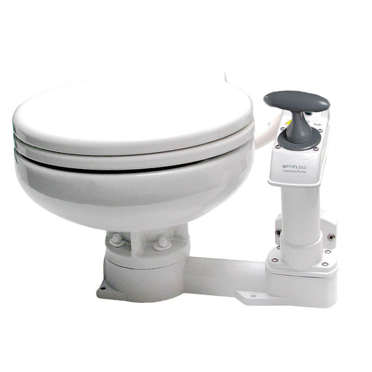 Suncoast Marine and Auto offers Johnson Pump AquaT Manual Marine Toilet - Super Compact [80-47625-01]