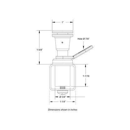 Suncoast Marine and Auto offers TACO Pontoon Fender Lock [F16-0220-1]