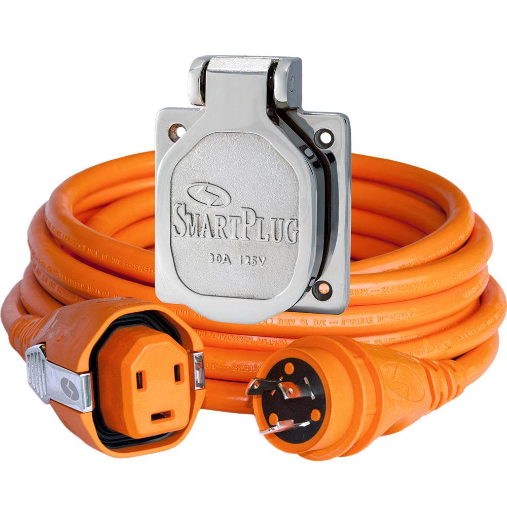 Suncoast Marine and Auto offers SmartPlug 30 AMP Dual Configuration Cordset Stainless Steel Inlet Combo - 50 [C30503BM30NT]