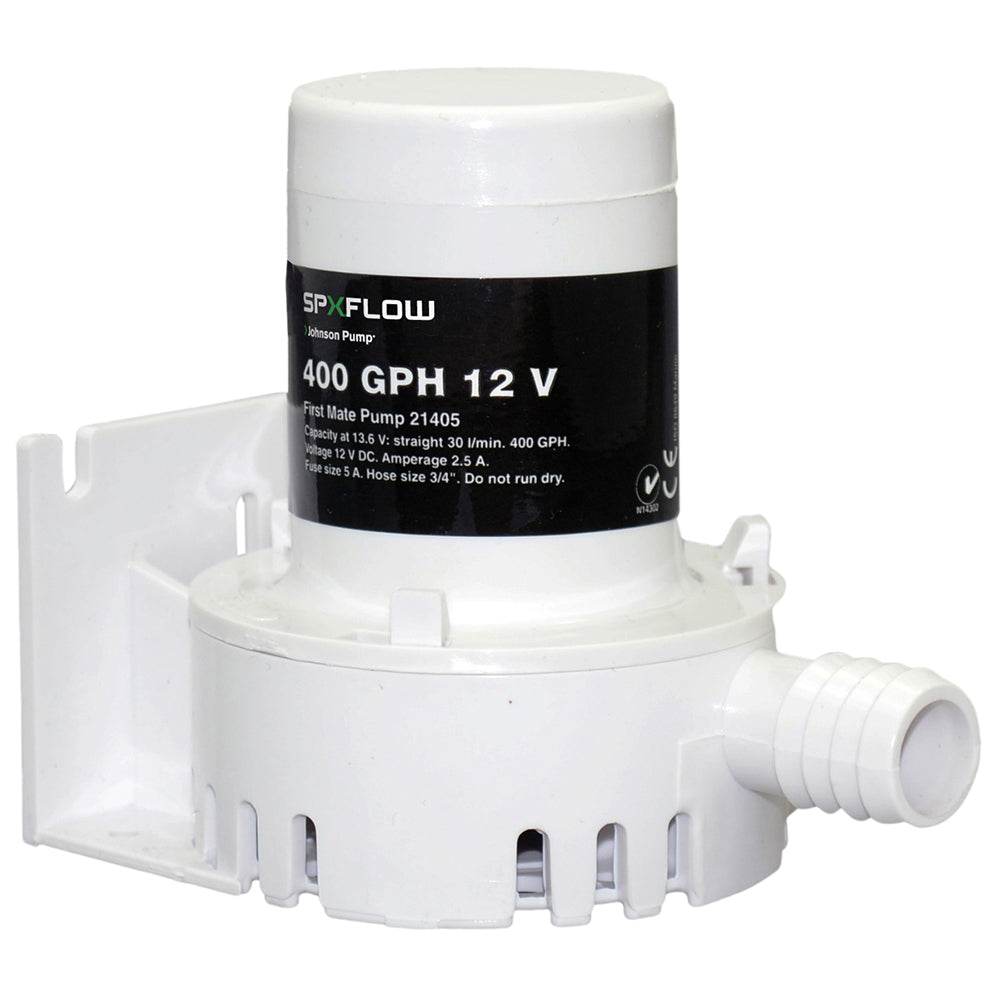 Suncoast Marine and Auto offers Johnson Pump 400 GPH 12V Bilge Pump - Barbed Port [JP-21405]