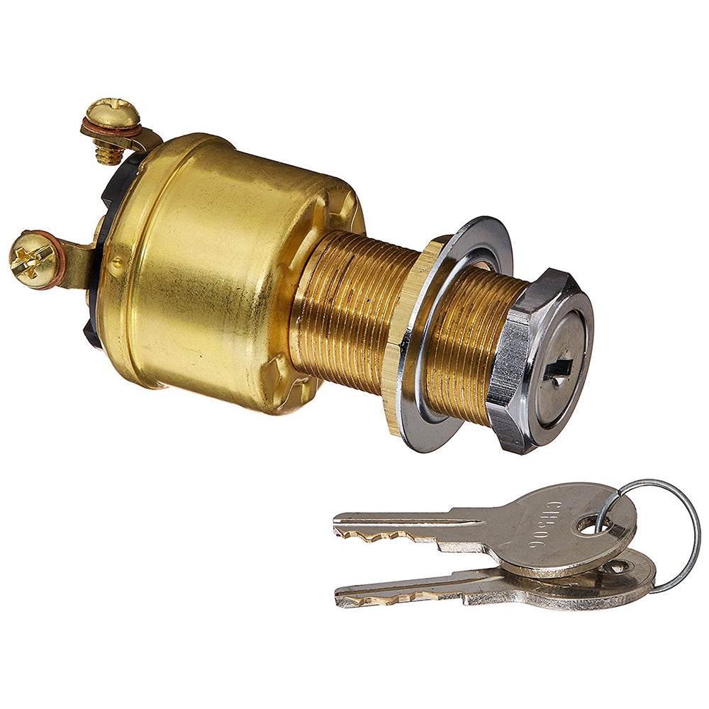 Suncoast Marine and Auto offers Cole Hersee 4 Position Brass Ignition Switch [M-712-BP]