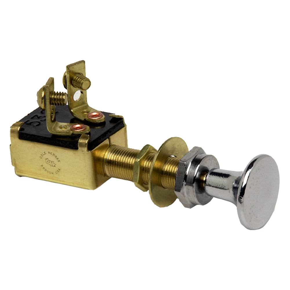 Suncoast Marine and Auto offers Cole Hersee Push Pull Switch SPST Off-On 2 Screw [M-628-BP]