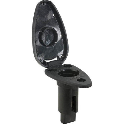 Suncoast Marine and Auto offers Attwood LightArmor Plug-In Base - 2 Pin - Black - Teardrop [910T2PB-7]