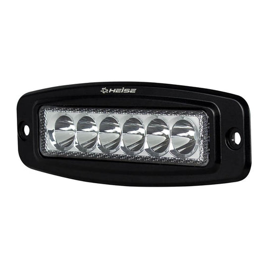 Suncoast Marine and Auto offers HEISE 6 LED Single Row Driving Light - Flush Mount [HE-FMDL1]