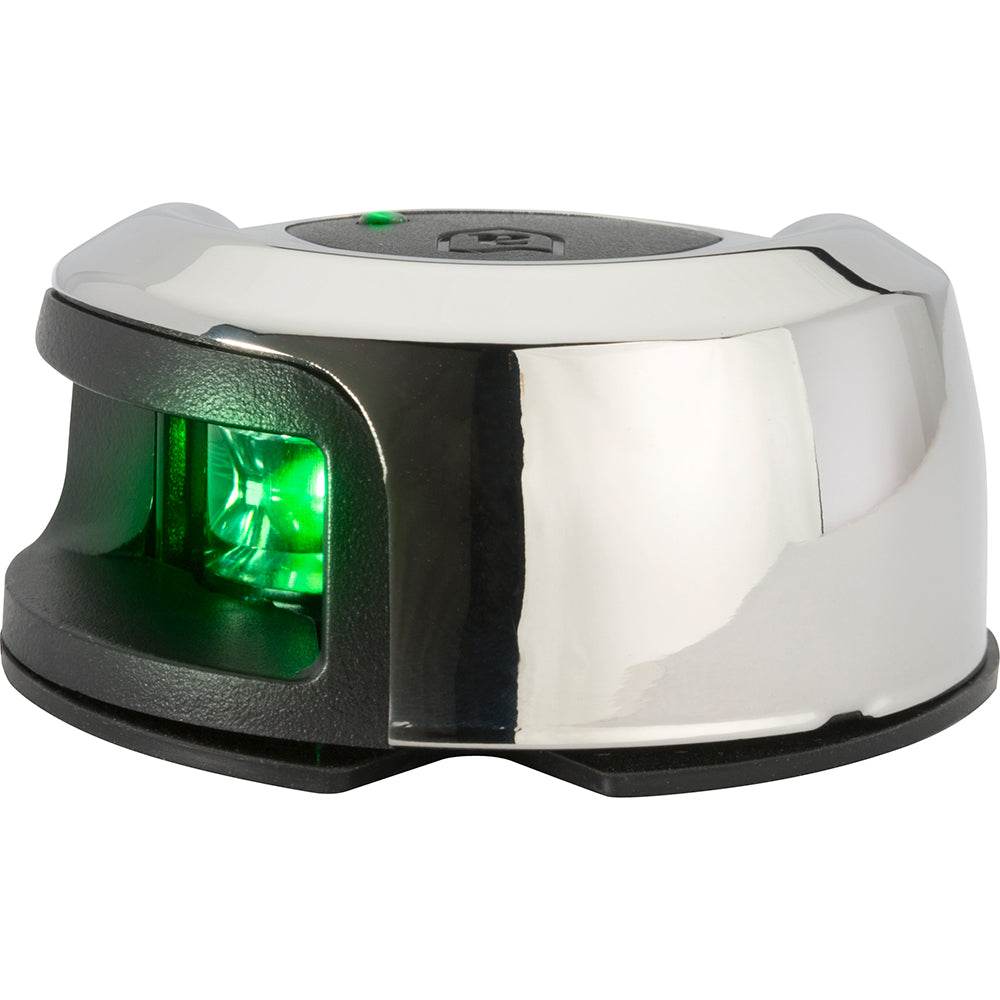 Suncoast Marine and Auto offers Attwood LightArmor Deck Mount Navigation Light - Stainless Steel - Starboard (green) - 2NM [NV2012SSG-7]