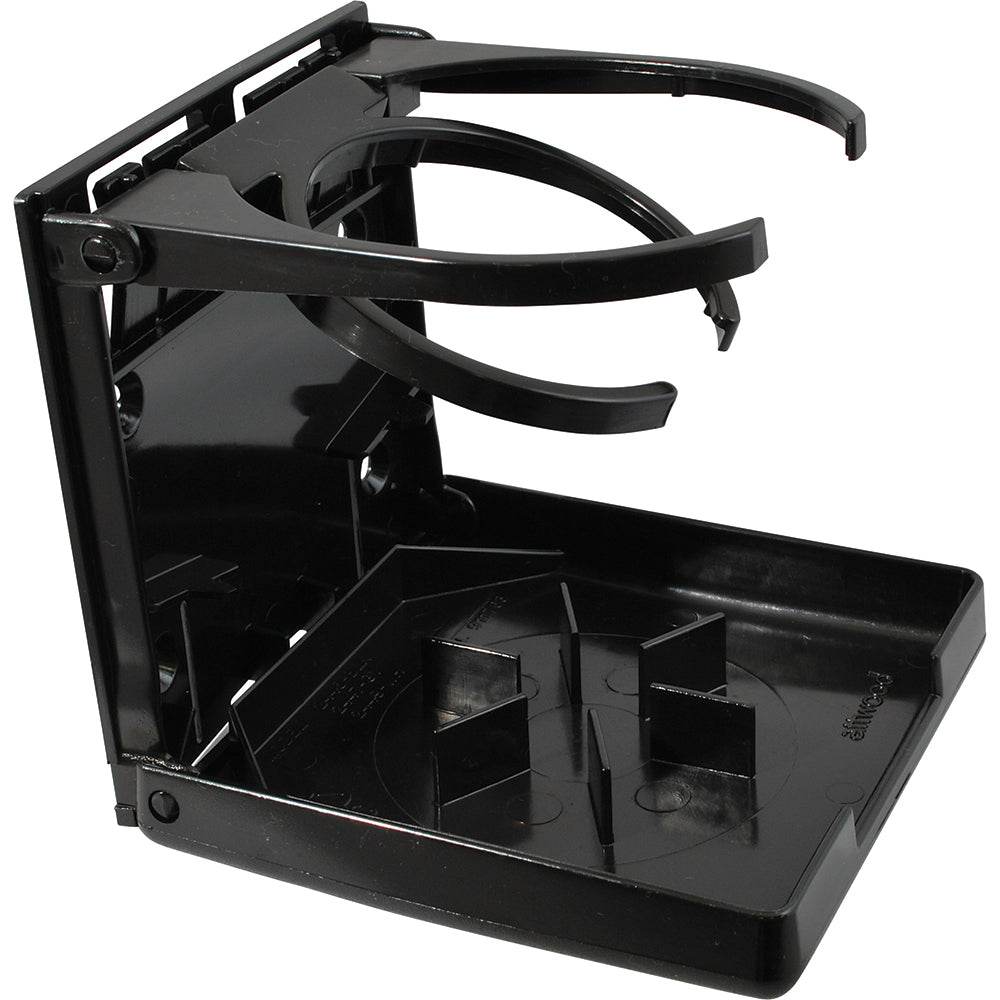 Suncoast Marine and Auto offers Attwood Fold-Up Drink Holder - Dual Ring - Black [2445-7]