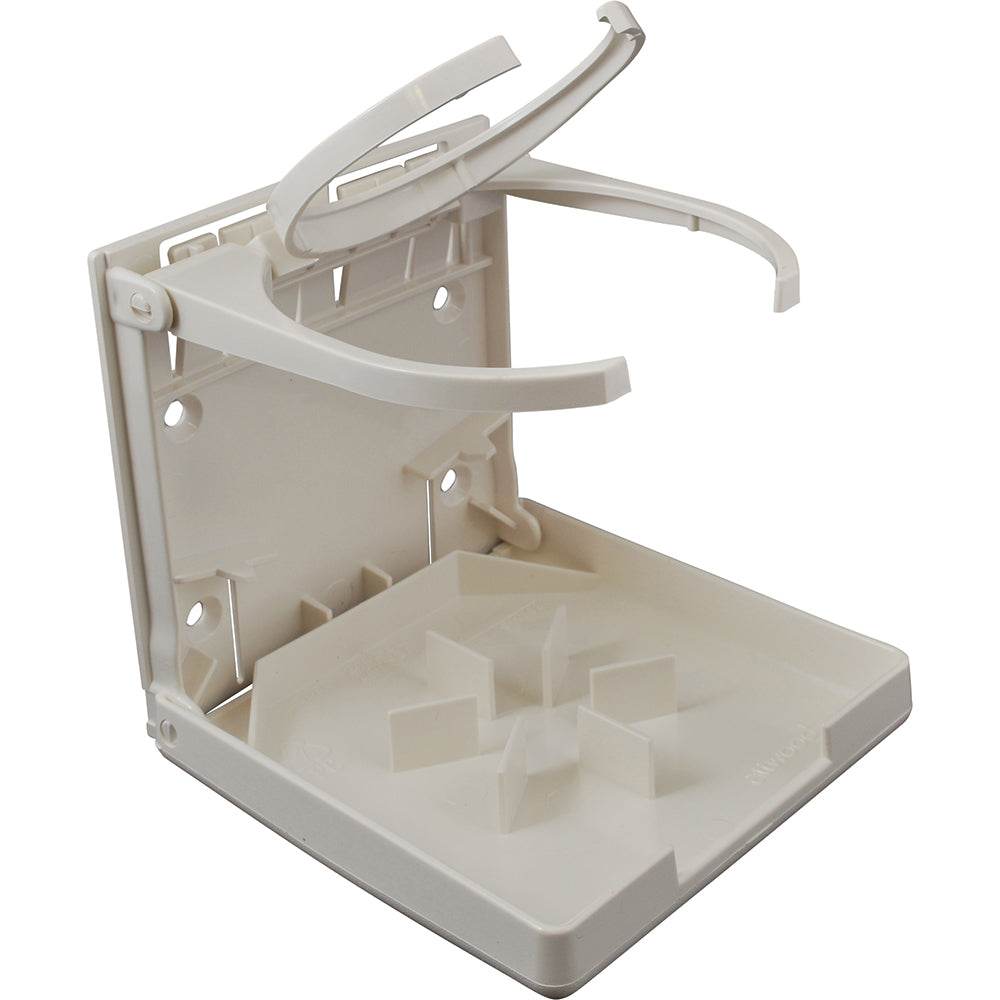 Suncoast Marine and Auto offers Attwood Fold-Up Drink Holder - Dual Ring - White [2449-7]