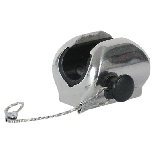 Suncoast Marine and Auto offers TACO Flat Deck Hinge w/Pin Lanyard - Fits 7/8" Tube [F13-0241/244BN-1]