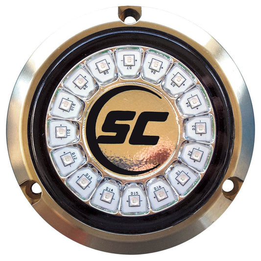 Suncoast Marine and Auto offers Shadow-Caster Great White Single Color Underwater Light - 16 LEDs - Bronze [SCR-16-GW-BZ-10]