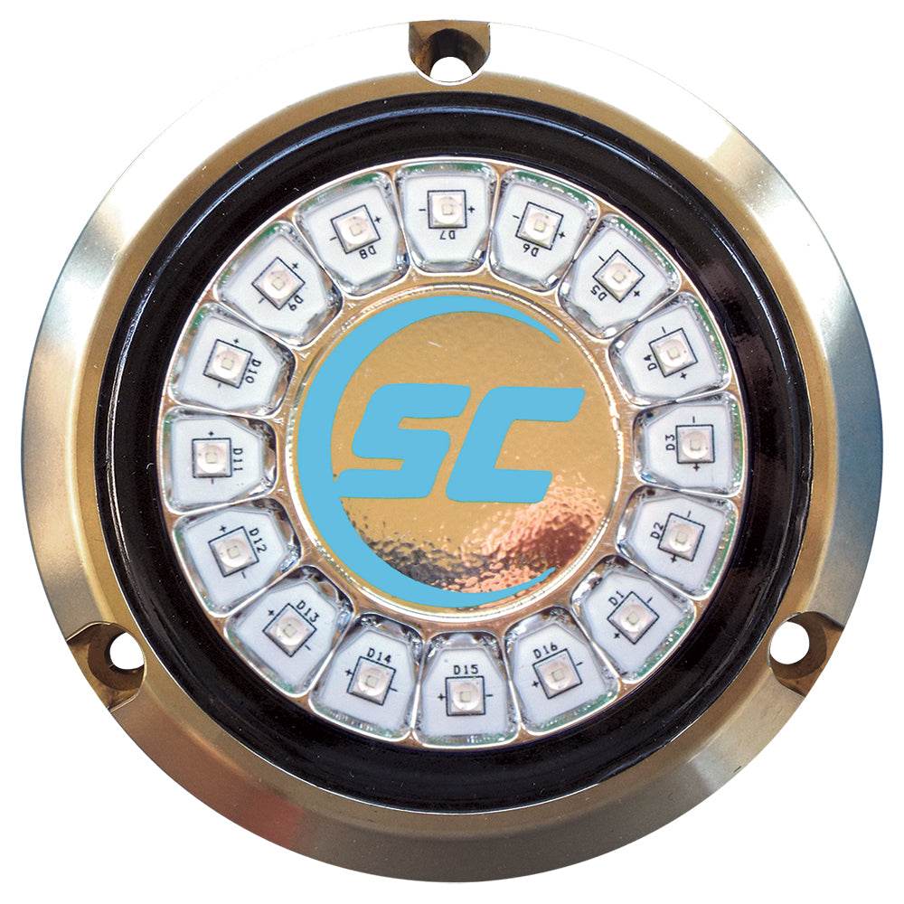 Suncoast Marine and Auto offers Shadow-Caster Bimini Blue Single Color Underwater Light - 16 LEDs - Bronze [SCR-16-BB-BZ-10]