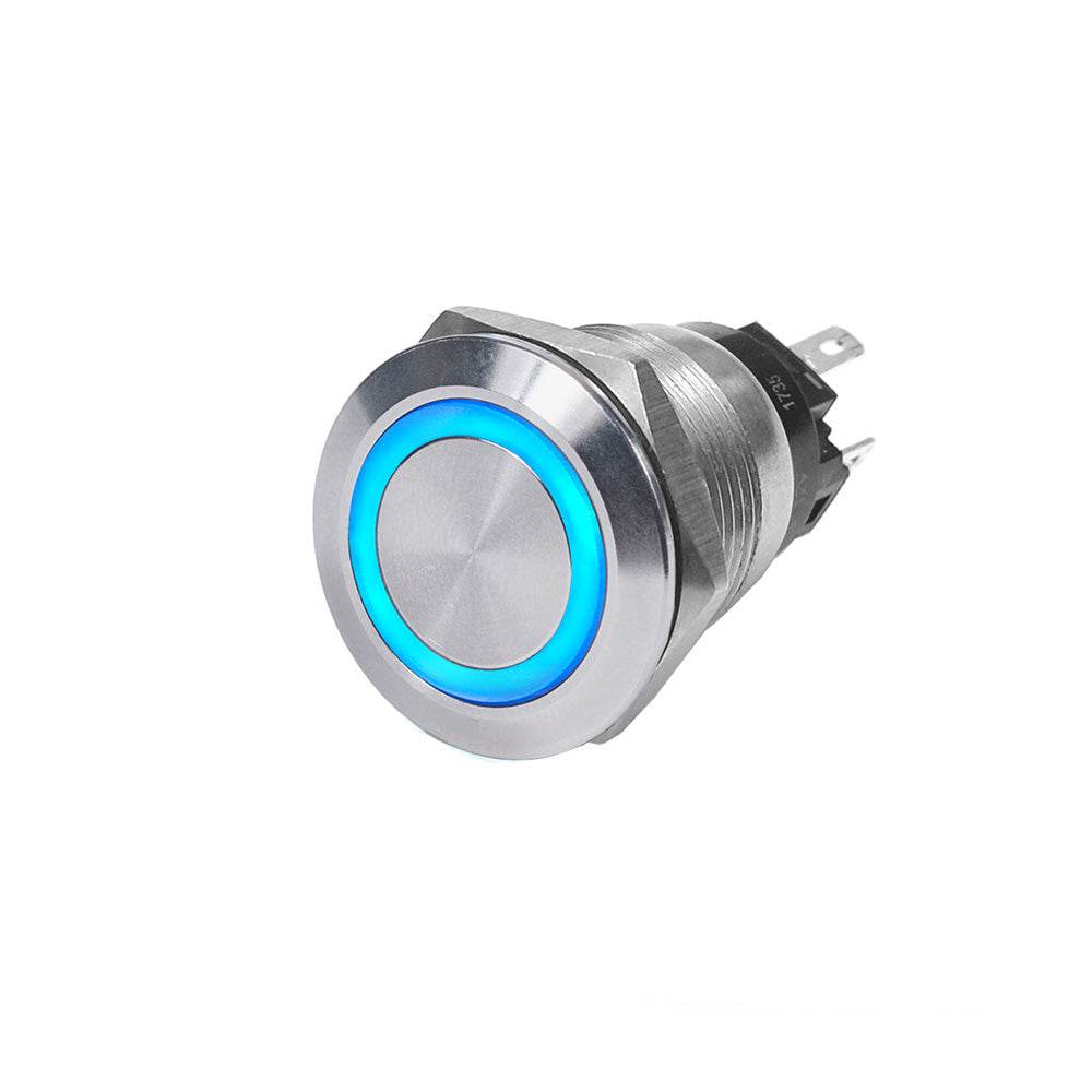 Suncoast Marine and Auto offers Blue Sea 4160 SS Push Button Switch - Off-On - Blue - 10A [4160]