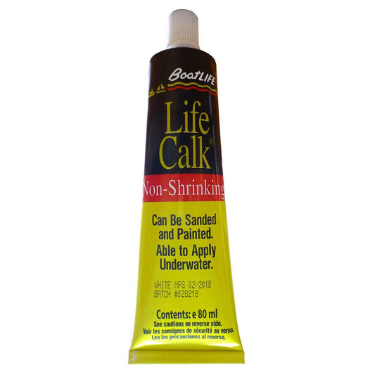 Suncoast Marine and Auto offers BoatLIFE Life-Calk Sealant Tube - Non-Shrinking - 2.8 FL. Oz - White [1030]