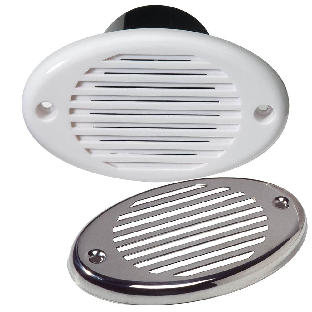 Suncoast Marine and Auto offers Innovative Lighting Marine Hidden Horn - White w/Stainless Steel Overlay [540-0101-7]